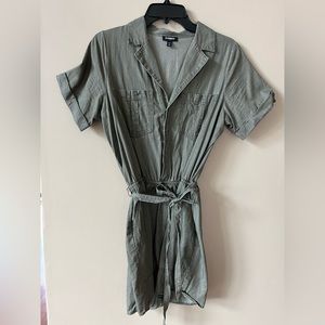 NEVER WORN. Express Romper. Army Green. Size M